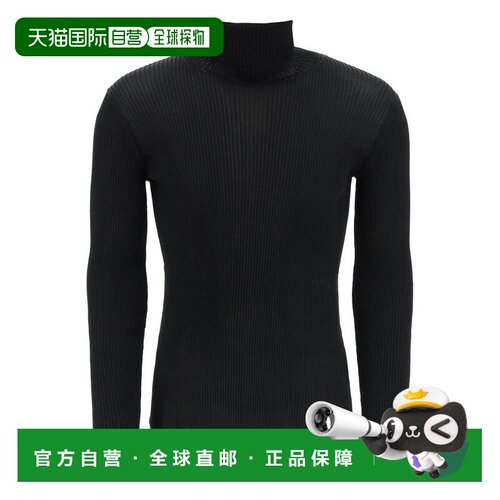 1h可退 香港直邮Off-white 男士 细针织罗纹高领衫 OMHF041F22KNI