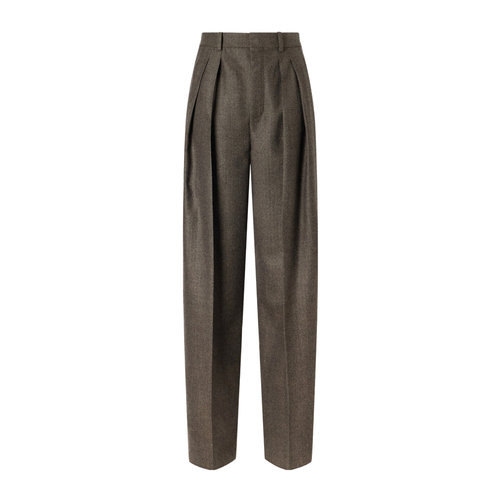 Saint Laurent 腰带环休闲裤 854457Y7K54直筒裤 【付后1h可退】