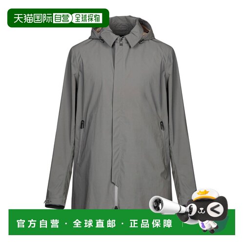 1h可退 香港直邮Herno 男士 长款夹克 grey灰色 舒适时尚