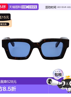 1h可退 香港直邮off-white 女士 雪茄色蓝色醋纤太阳眼镜 OERI008
