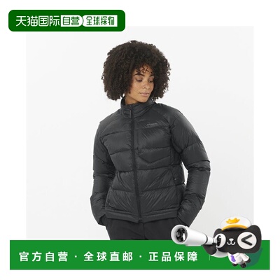 自营欧洲直邮Salomon萨洛蒙 OUTLINE DOWN系列女士深黑色聚酰胺羽