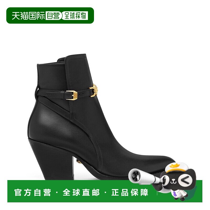 1h可退 香港直邮Versace 范思哲 女士 黑色 Medusa '95 踝靴 1015