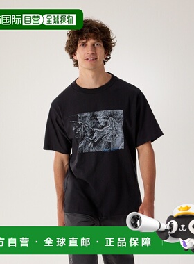 自营1h可退 欧洲直邮ARCTERYX 男士Kragg Lithographica纯棉T恤