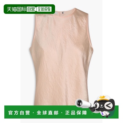 1h可退 香港直邮VINCE 女士 皱状绸缎上衣 V101613097 pink粉色