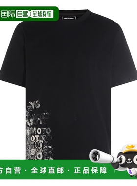 香港直邮Y-3 男士 黑色棉质T恤 KR2223 black黑色 舒适时尚