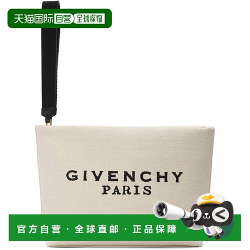 1h可退 香港直邮Givenchy 纪梵希 女士 米色 Canvas 手拿包 BB60P