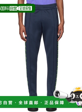 1h可退 香港直邮Moschino 莫斯奇诺 男士 蓝色 Double Question M