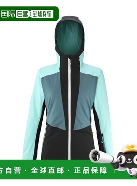 自营欧洲直邮MILLET MEADOWS女士阿鲁巴蓝/黑色聚酯纤维连帽滑雪