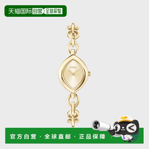 自营欧洲直邮HUGO BOSS雨果 Fiora女士金色不锈钢腕表