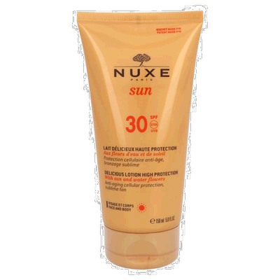欧洲直邮Nuxe Sun Delicious lotion High Protection SPF30正品
