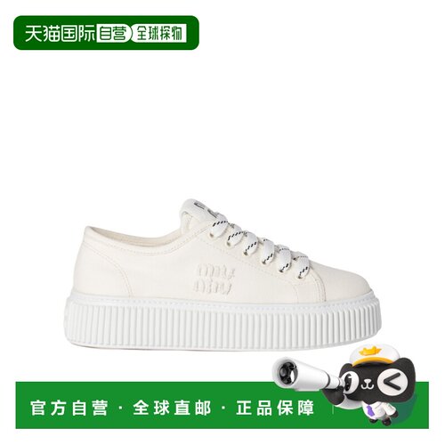 香港直邮miu miu/缪缪 女士 圆头低帮休闲鞋 crov 【付后1h可退】