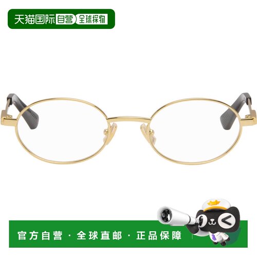 香港直邮Bottega Veneta 葆蝶家 男士 金色 Classic Oval 太阳镜