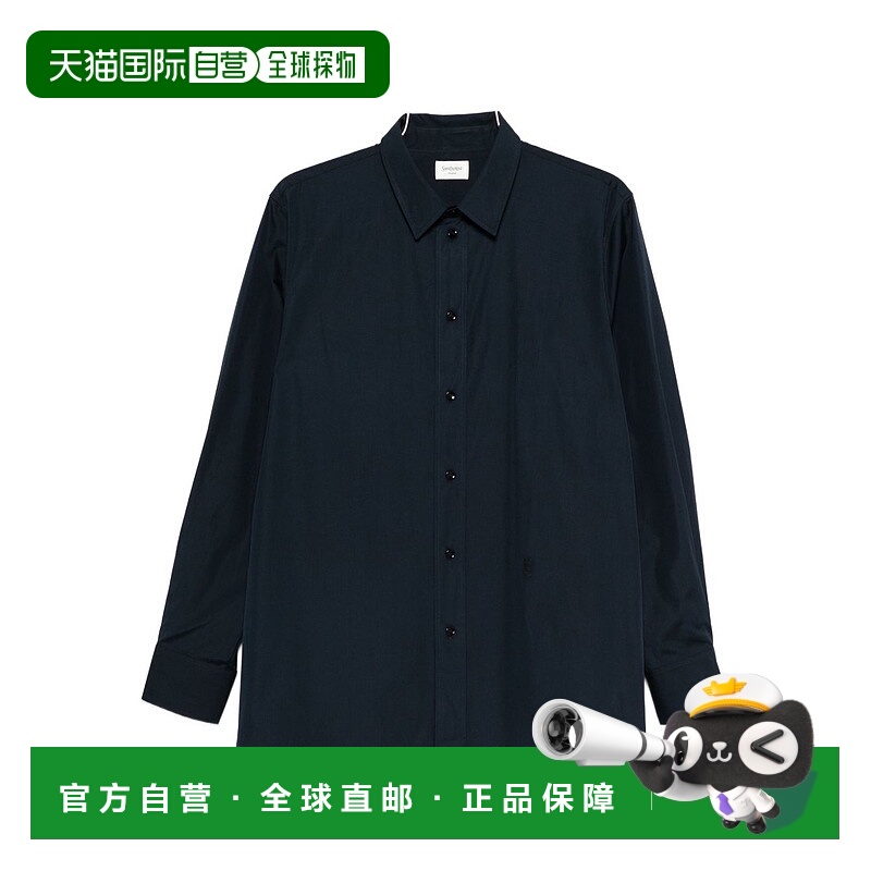 1h可退 香港直邮Saint Laurent 圣罗兰 男士 Cassandre 紐扣襯衫