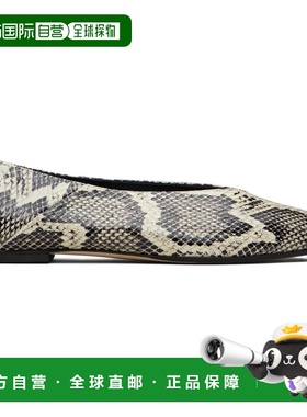 1h可退 香港直邮aeyde 女士 灰白色 & 黑色 Moa Pointed-Toe 平底