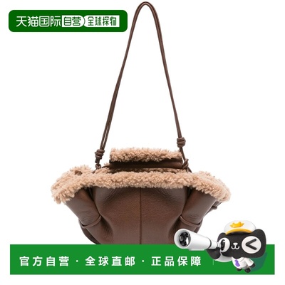 1h可退 香港直邮Hereu 女士 Arta Curly Trims 迷你毛羊皮托特包