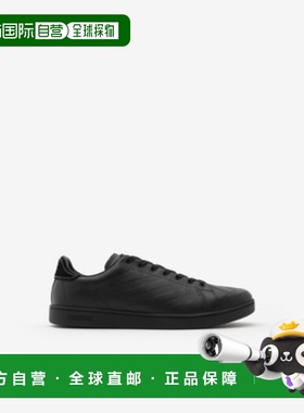 欧洲直邮BURBERRY（博柏利）压花格纹皮革 Set 运动鞋