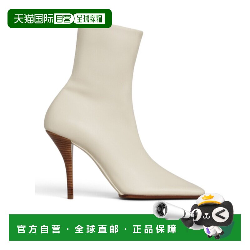 1h可退 香港直邮Alaia 方头短筒靴 AA3O2018I106短靴高跟