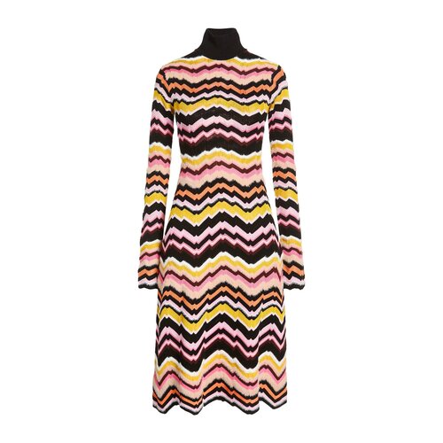 1h可退 香港直邮MISSONI 米索尼 女士 中长连衣裙 pink粉色 舒适