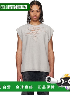 1h可退 香港直邮Diesel 迪赛 男士 灰色 S-Rub-SL 背心 A191150PL