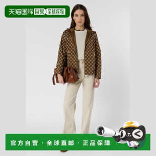 自营欧洲直邮GERARD DAREL JULINE女士焦糖色尼龙短款派克大衣