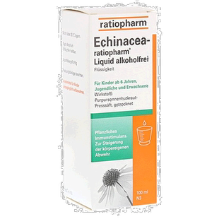 欧洲直邮德国药房ratiopharm紫锥花抗病毒性感冒无酒精口服液100m