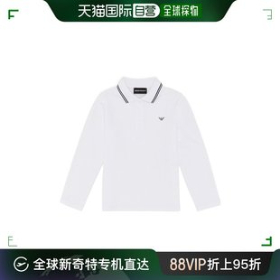 阿玛尼 香港直邮Emporio 安普里奥 男童条纹饰边长袖 Armani Polo