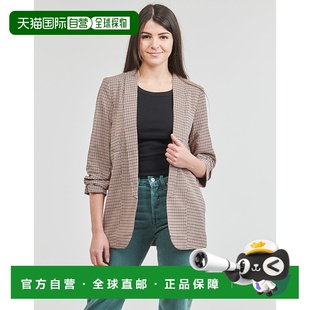 PRINTED 欧洲直邮Pieces 外套 PCBOSS BLAZER 棕色 女士