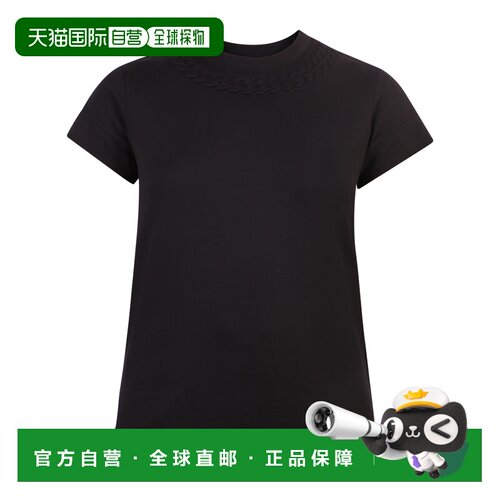 香港直邮GIVENCHY 女士T恤 BW707Y3Z4Z001 SS2022 黑色 Chain T-s