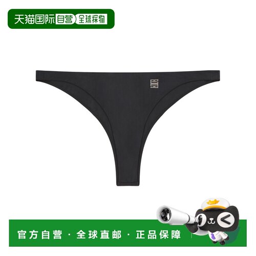 香港直邮GIVENCHY 女士泳装 BWA01X316D001 SS2025 黑色 4G比基尼
