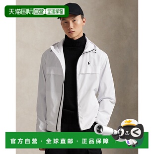 陶瓷白防水连帽夹克 男士 自营欧洲直邮Ralph Lauren拉夫劳伦