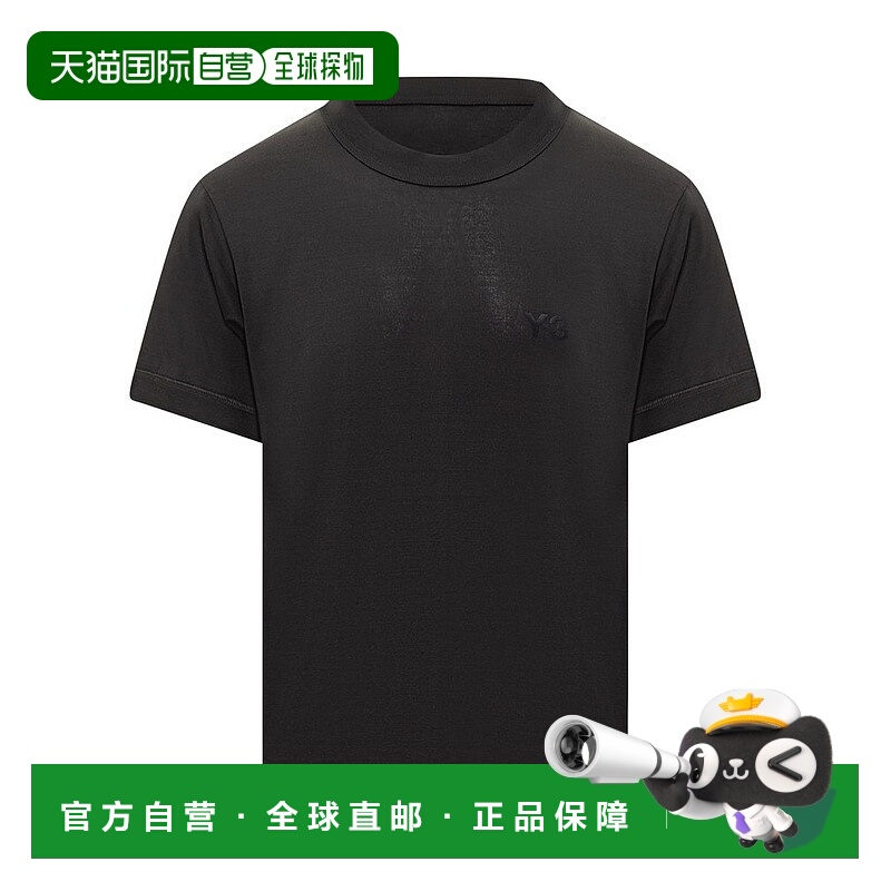 1h可退 香港直邮Y-3 男士 修身短袖 T 卹 JV6747黑色 black黑色