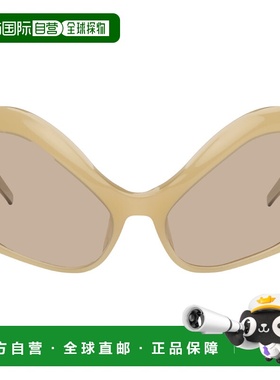 1h可退 香港直邮Mugler 穆勒 女士 驼色 Cat Eye 太阳镜 25S10AC0
