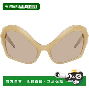 1h可退 香港直邮Mugler 穆勒 女士 驼色 Cat Eye 太阳镜 25S10AC0