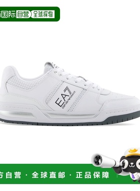 1h可退 香港直邮Ea7 男士 圆头低帮运动鞋 X8X234XK422 white白色