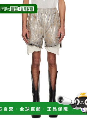 香港直邮Rick Owens 抽绳松紧腰短裤 RR01E5306SGMC