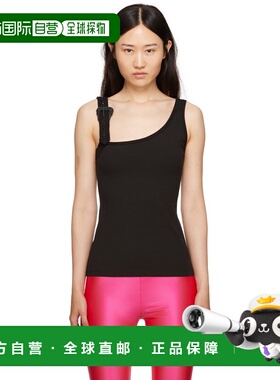 1h可退 香港直邮versace 范思哲 女士 黑色束扣背心 E75HAM6A6EJ0