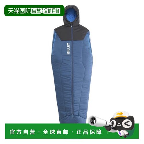 自营欧洲直邮MILLET BOSSONS深牛仔蓝聚酯纤维露营睡袋男女通用