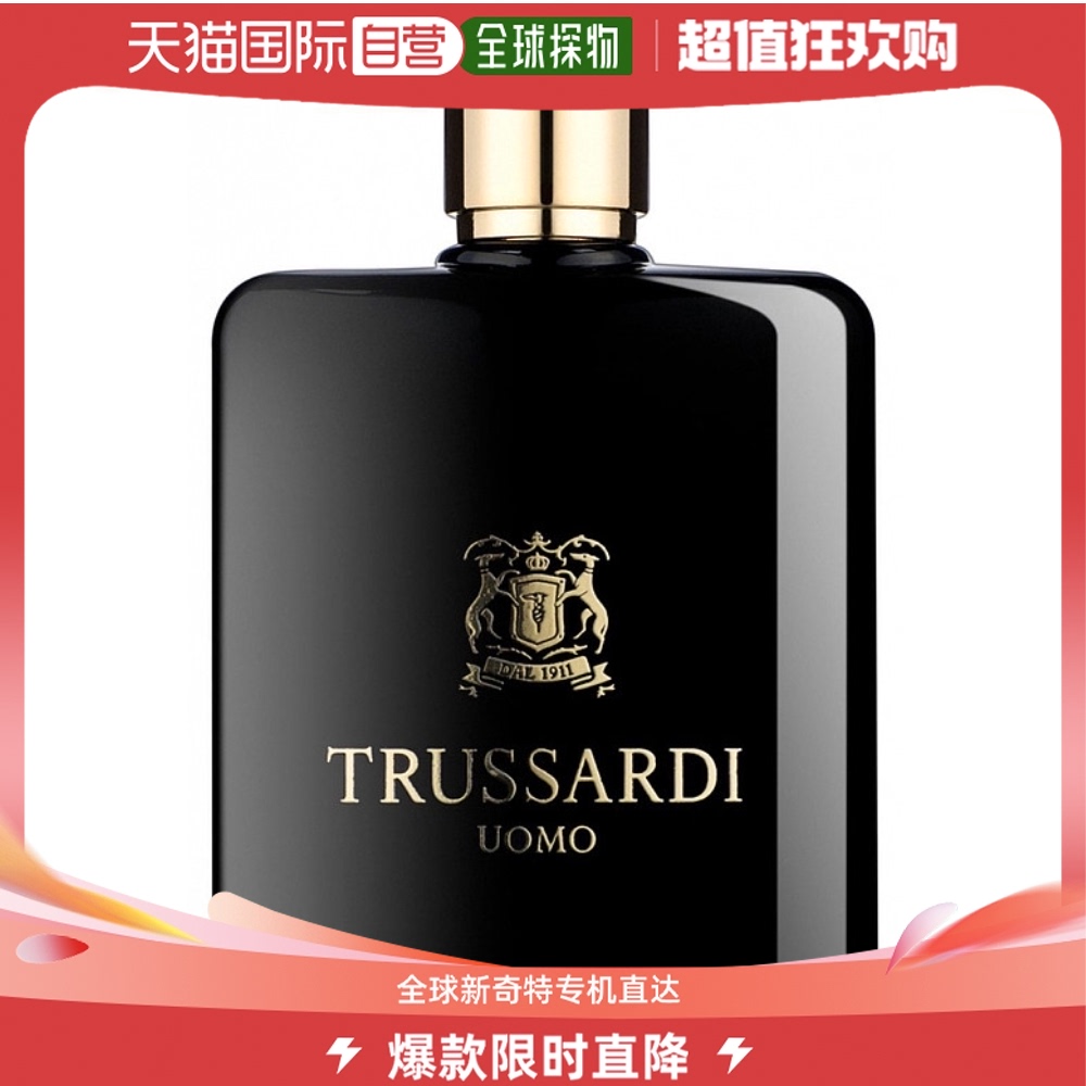 欧洲直邮trussardi杜鲁萨迪风华男士淡香水200ml持久留香柔和自然