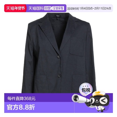 1h可退 香港直邮THEORY 希尔瑞 女士 西装外套 blue蓝色 舒适时尚