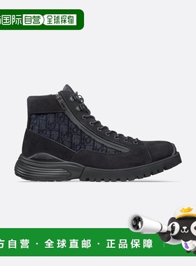 1h可退 香港直邮dior 迪奥 桀傲 男士 黑色皮质靴子 3BO337ZYH969