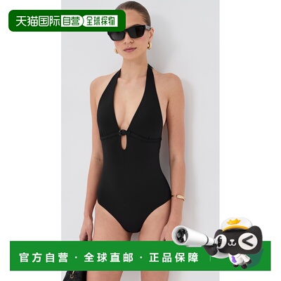 1h可退 香港直邮Staud 女士 La Jolla 连身连体泳衣 black黑色 舒