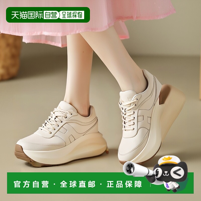 1h可退 香港直邮Hogan 女士 H696 皮质运动鞋 HXW6960FW10UOV