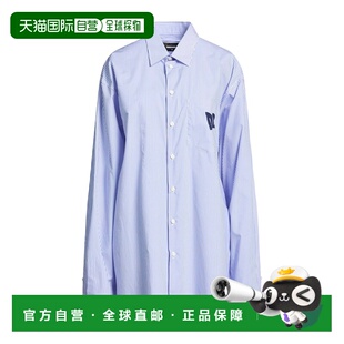 香港直邮Dsquared2 blue蓝色 二次方 条纹衬衫 舒适 女士 1h可退