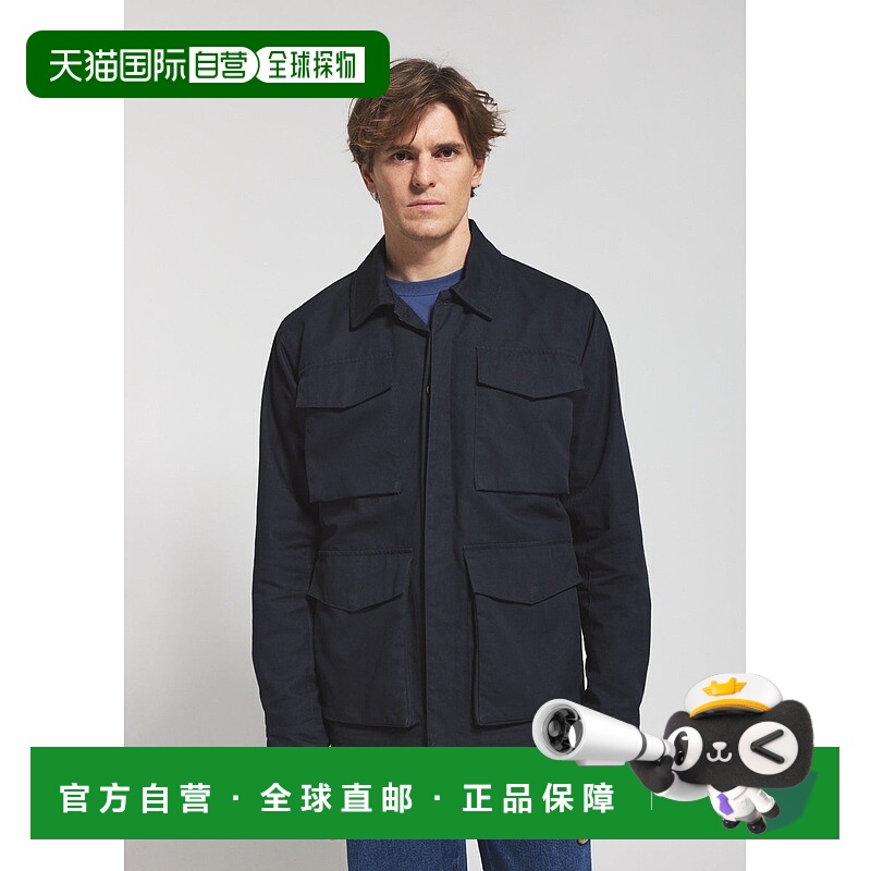 自营欧洲直邮Pyrenex Field男士轻薄羽绒服夹克外套海军蓝