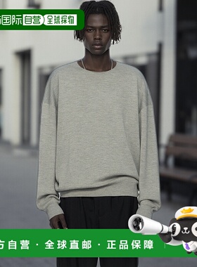 1h可退 香港直邮Essentials 男士 灰色 Long Sleeve Crewneck 毛