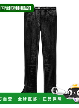 香港直邮Courreges 腰带环喇叭裤休闲裤牛仔裤 424CPA279VY0014