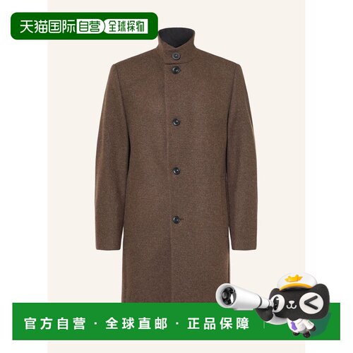 香港直邮HUGO 男士大衣 100321069815000 CO 棕色 MINTRAX Wool c