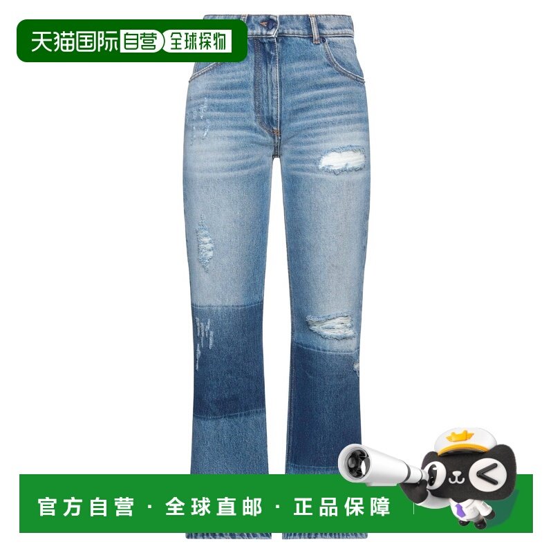 香港直邮Moncler 盟可睐 女士 直筒裤 BLUE 蓝色牛仔裤时尚舒适,女装/女士精品,牛仔裤,淘宝优惠券,粉丝福利购,淘宝优惠卷