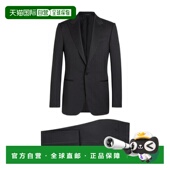 套装 香港直邮Zegna 黑色羊毛西装 Q1905122802S杰尼亚