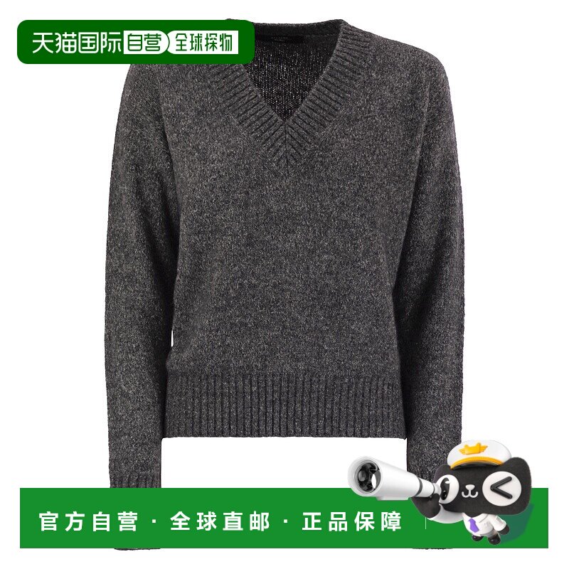 香港直邮Weekend Max Mara 女士 VISITA V领羊驼毛棉质毛衣 25253